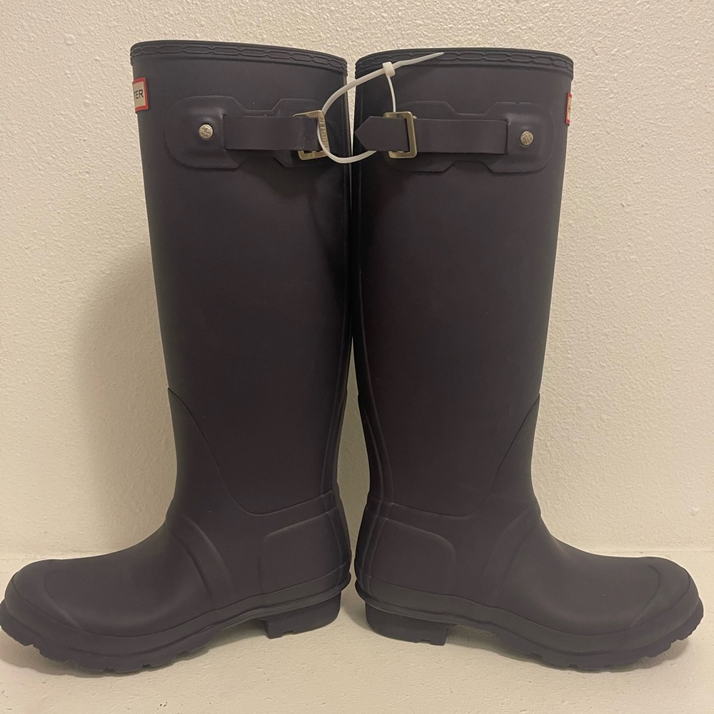 Brand New Hunter boots -Plum color
